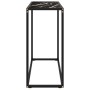 Mesa consola vidrio templado negro 80x35x75 cm en Mesas auxiliares | Comprar online en Foru.es