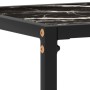 Mesa consola vidrio templado negro 80x35x75 cm en Mesas auxiliares | Comprar online en Foru.es
