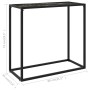 Mesa consola vidrio templado negro 80x35x75 cm en Mesas auxiliares | Comprar online en Foru.es