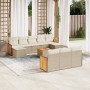 Set de sofás de jardín 11pzas con cojines ratán sintético beige en Conjuntos de jardín | Comprar online en Foru.es