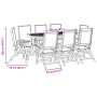 Juego comedor de jardín 9 pzas madera maciza acacia y textileno de , Conjuntos de jardín - Ref: Foro24-3279285, Precio: 753,6...