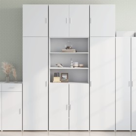 Aparador alto madera de ingeniería blanco 80x42,5x249 cm de , Aparadores - Ref: Foro24-3281357, Precio: 237,20 €, Descuento: %