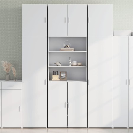 Aparador alto madera de ingeniería blanco 80x42,5x249 cm de , Aparadores - Ref: Foro24-3281357, Precio: 237,20 €, Descuento: %