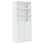 Aparador alto madera de ingeniería blanco 80x42,5x249 cm de , Aparadores - Ref: Foro24-3281357, Precio: 237,20 €, Descuento: %