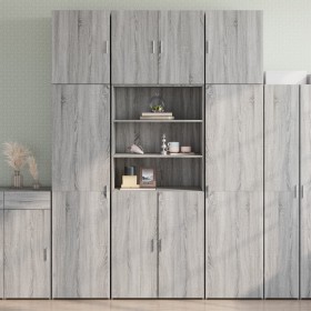 Aparador alto madera de ingeniería gris Sonoma 80x42,5x249 cm de , Aparadores - Ref: Foro24-3281362, Precio: 267,82 €, Descue...