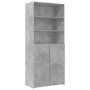 Aparador alto madera de ingeniería gris hormigón 80x42,5x249 cm de , Aparadores - Ref: Foro24-3281360, Precio: 259,36 €, Desc...