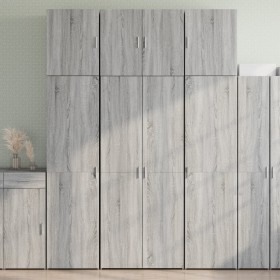 Aparador alto madera de ingeniería gris Sonoma 80x42,5x249 cm de , Aparadores - Ref: Foro24-3281369, Precio: 283,15 €, Descue...
