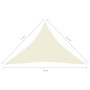 Toldo de vela cream HDPE 160 g/m² 5x5x6 m de vidaXL, Sombrillas - Ref: Foro24-311210, Precio: 36,40 €, Descuento: %