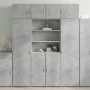 Aparador de madera de ingeniería gris hormigón 80x42,5x185 cm de , Aparadores - Ref: Foro24-3281381, Precio: 187,61 €, Descue...