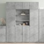 Aparador de madera de ingeniería gris hormigón 80x42,5x185 cm de , Aparadores - Ref: Foro24-3281381, Precio: 191,24 €, Descue...