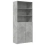 Aparador de madera de ingeniería gris hormigón 80x42,5x185 cm de , Aparadores - Ref: Foro24-3281381, Precio: 187,61 €, Descue...
