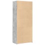 Aparador de madera de ingeniería gris hormigón 80x42,5x185 cm de , Aparadores - Ref: Foro24-3281381, Precio: 191,24 €, Descue...