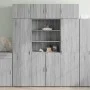 Aparador de madera de ingeniería gris Sonoma 80x42,5x185 cm de , Aparadores - Ref: Foro24-3281383, Precio: 193,56 €, Descuent...