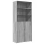 Aparador de madera de ingeniería gris Sonoma 80x42,5x185 cm de , Aparadores - Ref: Foro24-3281383, Precio: 193,56 €, Descuent...