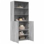 Aparador de madera de ingeniería gris Sonoma 80x42,5x185 cm de , Aparadores - Ref: Foro24-3281383, Precio: 201,11 €, Descuent...