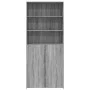 Aparador de madera de ingeniería gris Sonoma 80x42,5x185 cm de , Aparadores - Ref: Foro24-3281383, Precio: 193,56 €, Descuent...