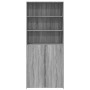 Aparador de madera de ingeniería gris Sonoma 80x42,5x185 cm de , Aparadores - Ref: Foro24-3281383, Precio: 201,11 €, Descuent...