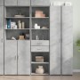 Aparador de madera de ingeniería gris hormigón 50x42,5x185 cm de , Aparadores - Ref: Foro24-3281458, Precio: 135,98 €, Descue...