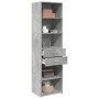 Aparador de madera de ingeniería gris hormigón 50x42,5x185 cm de , Aparadores - Ref: Foro24-3281458, Precio: 135,98 €, Descue...