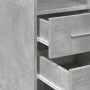 Aparador de madera de ingeniería gris hormigón 50x42,5x185 cm de , Aparadores - Ref: Foro24-3281458, Precio: 135,98 €, Descue...