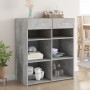 Aparador de madera contrachapada gris hormigón 80x42,5x93 cm de , Aparadores - Ref: Foro24-3281479, Precio: 96,49 €, Descuent...