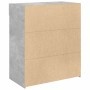 Aparador de madera contrachapada gris hormigón 80x42,5x93 cm de , Aparadores - Ref: Foro24-3281479, Precio: 96,49 €, Descuent...