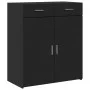 Aparador de madera de ingeniería negro 80x42,5x93 cm de , Aparadores - Ref: Foro24-3281470, Precio: 153,88 €, Descuento: %