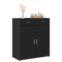 Aparador de madera de ingeniería negro 80x42,5x93 cm de , Aparadores - Ref: Foro24-3281470, Precio: 153,44 €, Descuento: %