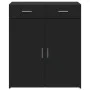 Aparador de madera de ingeniería negro 80x42,5x93 cm de , Aparadores - Ref: Foro24-3281470, Precio: 153,88 €, Descuento: %