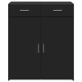 Aparador de madera de ingeniería negro 80x42,5x93 cm de , Aparadores - Ref: Foro24-3281470, Precio: 153,44 €, Descuento: %