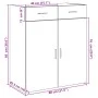 Aparador de madera de ingeniería negro 80x42,5x93 cm de , Aparadores - Ref: Foro24-3281470, Precio: 153,88 €, Descuento: %