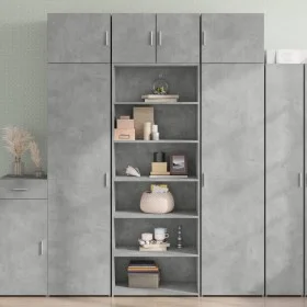 Aparador alto madera de ingeniería gris hormigón 70x41x185 cm by , Sideboards - Ref: Foro24-3281690, Price: 114,39 €, Discoun...