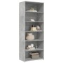 Aparador alto madera de ingeniería gris hormigón 70x41x185 cm de , Aparadores - Ref: Foro24-3281690, Precio: 115,74 €, Descue...