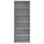 Aparador alto madera de ingeniería gris hormigón 70x41x185 cm de , Aparadores - Ref: Foro24-3281690, Precio: 115,74 €, Descue...