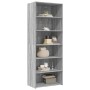 Aparador alto madera de ingeniería gris Sonoma 70x41x185 cm de , Aparadores - Ref: Foro24-3281692, Precio: 118,33 €, Descuent...