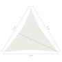 Toldo de vela HDPE blanco 160 g/m² 3x4x4 m de vidaXL, Sombrillas - Ref: Foro24-311255, Precio: 23,39 €, Descuento: %