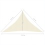 Toldo de vela crema HDPE 160 g/m² 3,5x3,5x4,9 m de vidaXL, Sombrillas - Ref: Foro24-311202, Precio: 24,59 €, Descuento: %