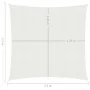 Toldo de vela blanco HDPE 160 g/m² 2,5x2,5 m de vidaXL, Sombrillas - Ref: Foro24-311218, Precio: 23,46 €, Descuento: %
