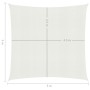 Toldo de vela blanco HDPE 160 g/m² 5x5 m de vidaXL, Sombrillas - Ref: Foro24-311223, Precio: 59,41 €, Descuento: %
