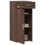 Aparador de madera de ingeniería roble marrón 40x42,5x93 cm de , Aparadores - Ref: Foro24-846284, Precio: 70,45 €, Descuento: %