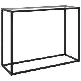 Mesa consola vidrio templado transparente 100x35x75 cm en Mesas auxiliares | Comprar online en Foru.es