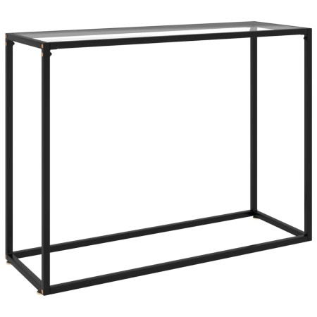 Mesa consola vidrio templado transparente 100x35x75 cm en Mesas auxiliares | Comprar online en Foru.es