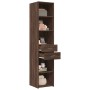 Aparador de madera de ingeniería marrón roble 40x42,5x185 cm de , Aparadores - Ref: Foro24-3281447, Precio: 131,13 €, Descuen...