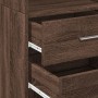 Aparador de madera de ingeniería marrón roble 40x42,5x185 cm de , Aparadores - Ref: Foro24-3281447, Precio: 131,13 €, Descuen...