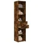 Aparador de madera de ingeniería roble ahumado 40x42,5x185 cm de , Aparadores - Ref: Foro24-3281445, Precio: 129,14 €, Descue...