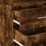 Aparador de madera de ingeniería roble ahumado 40x42,5x185 cm de , Aparadores - Ref: Foro24-3281445, Precio: 131,24 €, Descue...