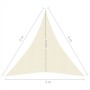 Toldo de vela HDPE color crema 160 g/m² 3x4x4 m de vidaXL, Sombrillas - Ref: Foro24-311200, Precio: 26,86 €, Descuento: %