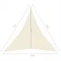 Toldo de vela HDPE color crema 160 g/m² 3x4x4 m de vidaXL, Sombrillas - Ref: Foro24-311200, Precio: 24,59 €, Descuento: %