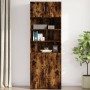 Armario de pared madera ingeniería roble ahumado 80x42,5x40 cm de , Aparadores - Ref: Foro24-846128, Precio: 63,03 €, Descuen...
