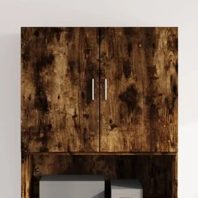 Armario de pared madera ingeniería roble ahumado 80x42,5x64 cm by , Sideboards - Ref: Foro24-846135, Price: 75,63 €, Discount: %